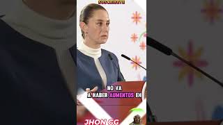 Claudia ANUNCIA que no aumentara su SUELDO shortsvideo claudiasheinbaum amlo sueldo [upl. by Hirsch]