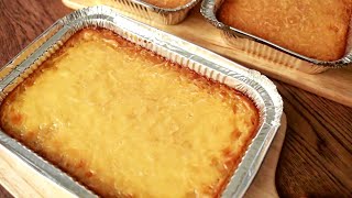 Cassava Cake Recipe  Meryendang Pinoy Recipe  Cassava cake using fresh cassava [upl. by Analise]