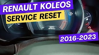 Renault koleos service reset [upl. by Mcleroy]