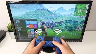 How to CONNECT PS4 CONTROLLER to PC WIRELESS Fortnite EASY METHOD [upl. by Fassold]