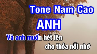 Karaoke Anh  Tone Nam Cao E Phối Mới  Nhan KTV [upl. by Reace]