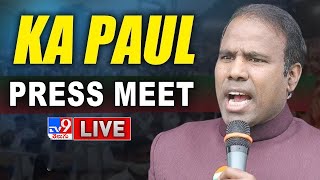 KA Paul Press Meet LIVE  TV9 [upl. by Armilla]