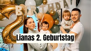 Liana‘s 2 Geburtstag🦒DekoampGeschenke🎁LIFEOFBINII💚 [upl. by Anail128]