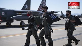 Singapore Air Force RSAF Exercise  F15SG Strike Eagle Multirole Fighters [upl. by Beaufert]