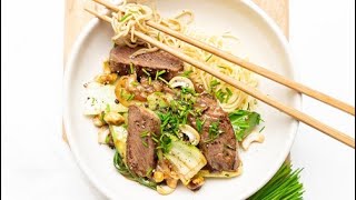 Delicious Beef Stir Fry Recipe with Fresh Chives amp Cashew Nuts [upl. by Lednahs]