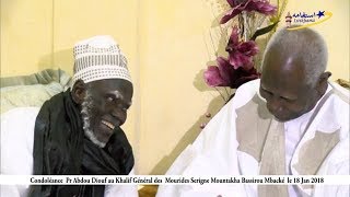 Condoléance du Pr Abdou Diouf auprès du Khalif Général des Mourides le 18 01 2018 [upl. by Weisbart]