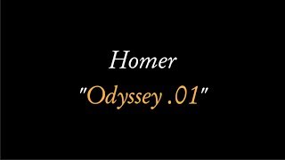 Homer Odyssey rhapsody 01 audiobook spoken in reconstructed Ancient Greek [upl. by Nolyarb890]