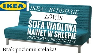 IKEA sprzedaje wadliwy produkt Sofa BEDDINGE  Zgłoszenie Problemu  ForumWiedzy [upl. by Eyde447]