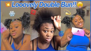 😚Cuteee Cheap Hair Bundles For Double Bun  Elfinhair Review  Her Smile Everything [upl. by Yobybab]