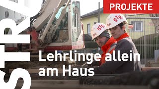 Wie unsere STRABAGLehrlinge alleine ein Haus bauen [upl. by Maegan]