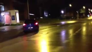 R32 Golf MKV with RWD kit drift burnout [upl. by Urbani]