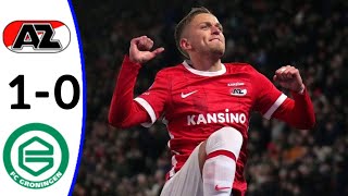 AZ Alkmaar vs Groningen 10 Jesper Karlsson goal and Extended Highlights [upl. by Lindblad]