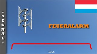 Sirenensignal quotFeueralarmquot Luxemburg  EPS 500 [upl. by Kcirevam]