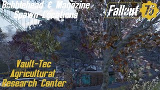 Fallout 76 Bobblehead amp Magazine Spawn Locations  VaultTec Agricultural Research Center [upl. by Dde]