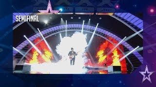 ¡Desastre Este guitarrista huye del escenario tras un error  Semifinal 3  Got Talent España 2018 [upl. by Eeima]