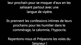 Avertissement du Seigneur  aux chrétiens impies [upl. by Enelrats]