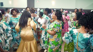 Congolese Wedding Dance  Madilu System Voisin Wyoming Michigan [upl. by Enytnoel244]