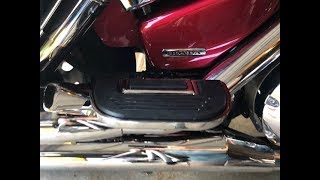 Installing Kuryakn Passenger Floorboards on a 2005 Honda VTX 1800 [upl. by Enautna]