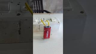 9V battery vs 230vac shorts shortsfeed experiment battery [upl. by Otsuaf394]