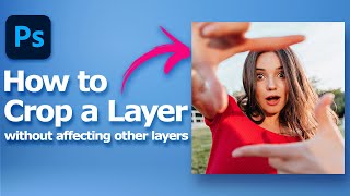 How to crop a layer in Photoshop without affection other layers [upl. by Ahseuqram735]