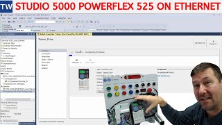 Add a Powerflex 525 drive to a Controllogix Compactlogix over Ethernet [upl. by Sofie]