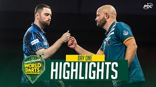 THE BIG ONE BEGINS  Day One Highlights  202425 Paddy Power World Darts Championship [upl. by Nocam698]