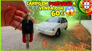 CARRO POR 60€ EM PORTUGAL MUITO BARATO  Conrado Vlogs [upl. by Flem]