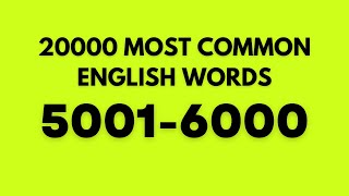 20000 most common English words 50016000 [upl. by Festa624]