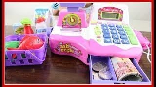 Mainan Kasir Kasiran Pakai Uang Beneran  Electronic Cash Register Using Real Money [upl. by Doowrehs]