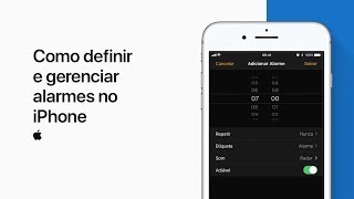 Como definir e gerenciar alarmes no iPhone – Suporte da Apple [upl. by Nairoc]