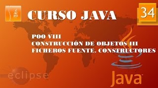 Curso Java POO VIII Construcción objetos III Vídeo 34 [upl. by Nylodnew]