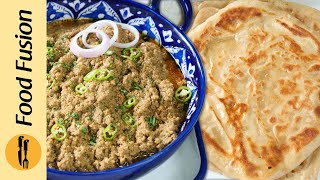 Lagan Qeema with Paratha  Eid Breakfast Special Recipe by Food Fusion [upl. by Yenittirb]