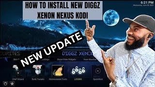 New Diggz Xenon Nexus KODI Build The Best Working Build 2023 [upl. by Neetsirk932]