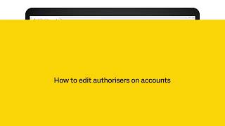 CommBiz  How to add accounts and add or edit Authorisers [upl. by Ednew]