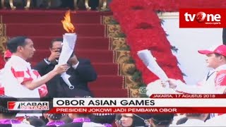 Presiden Jokowi Jadi Pembawa Obor Asian Games 2018 [upl. by Toiboid666]