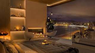 Cozy Bedroom with Soft Piano Jazz Music  Instrumental Jazz Music for Relax Sleep and Study [upl. by Sophronia]