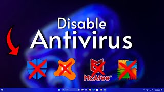 How to Disable Antivirus on Windows 11  Windows Defender  McaFee  Avast  2024 [upl. by Vasily546]