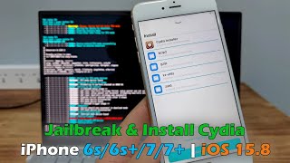 Palera1nc beta 8 Jailbreak amp Install Cydia iPhone 6s6s77  iOS 158 [upl. by Trever]