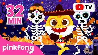 Day of the Dead More and More  Best Zombie Baby Sharks Only  Halloween Remix  Official Pinkfong [upl. by Anoerb]