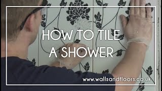 How to Tile a Shower  Shower Cubicle Tiling [upl. by Mikkanen]