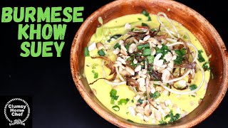 How To Make Khow Suey  Veg Burmese Khow Suey  Khao Swè  Khow Suey Recipe  Burmese Food [upl. by Ainoloppa]