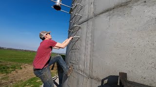 Climbing Our New 132 Foot Silo [upl. by Atiloj]