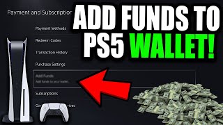 How To Add Funds To PS5 Wallet amp Add Money Fast Best Method [upl. by Ardnoek]