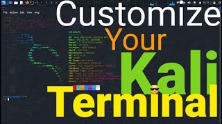 Customizing Boring Kali Linux Terminal  By CyberwarriorsAP [upl. by Chadd]