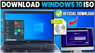 How to Download Windows 10 Installer ISO File From Microsoft⚡Windows 10 ISO file for Installation 💻 [upl. by Crist]