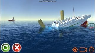 Britannic Sinking Like Titanic  Ship Handling Simulator  Ship Mooring 3D [upl. by Adnih]