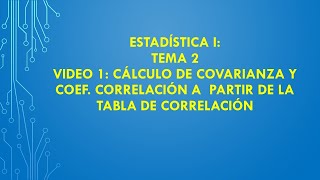 Estadística bidimensional Regresion lineal [upl. by Merow]