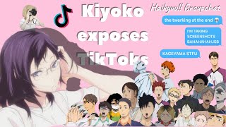 Haikyuu Kiyoko exposes TikToks ✨ Pt1 [upl. by Owades]