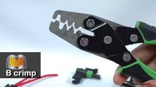 How to use Crimper for Weather Pack amp MetricPack connectors amp Seal  Licrim NoP78 [upl. by Colwen]