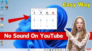 How to Fix No sound on YouTube on Windows 11  No Sound On YouTube Problem Easy Way [upl. by Eekcaj]